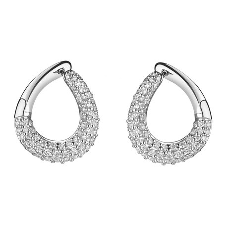 Diamond earrings Charming Sun