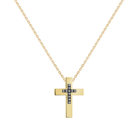 Diamond necklace Shape of Cross