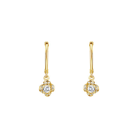 Diamond earrings Brilliant Petals