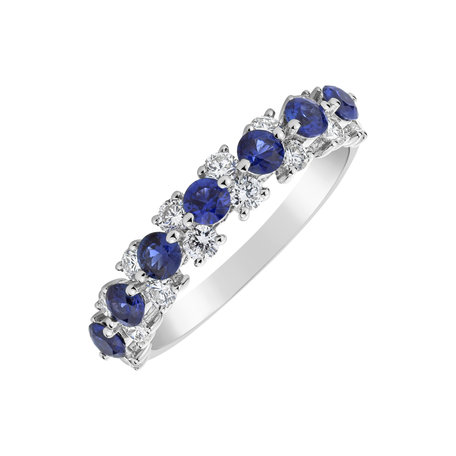 Diamond ring with Sapphire Empyrean Essence