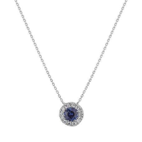 Diamond necklace with Sapphire Kathleen