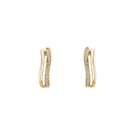 Diamond earrings Brilliant Waves