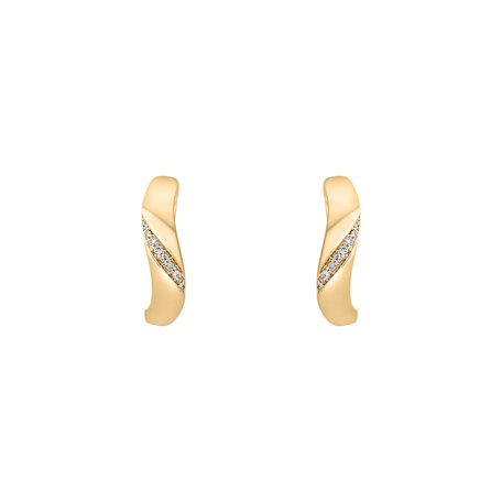 Diamond earrings Moon Ray