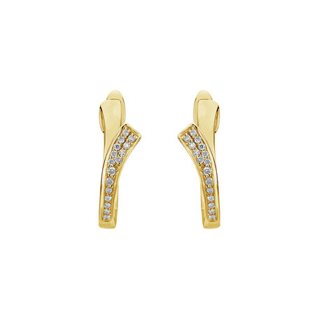 Diamond earrings Brilliant Wave