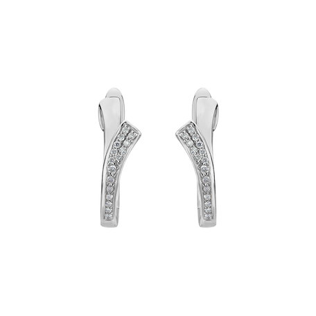 Diamond earrings Brilliant Wave