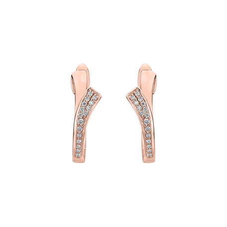 Diamond earrings Brilliant Wave