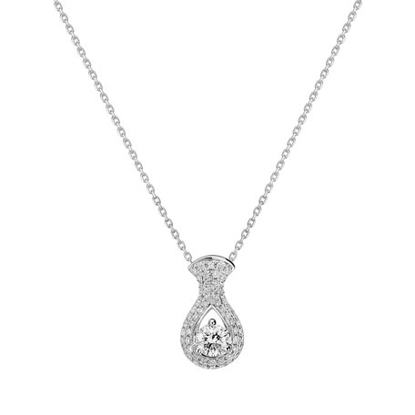 Diamond pendant Glittering Drop