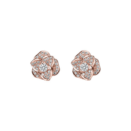 Diamond earrings Flower Wish