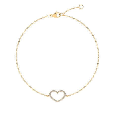 Diamond bracelet Heart