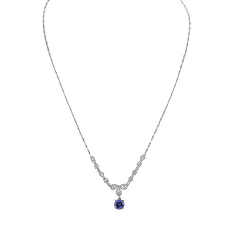 Diamond necklace with Tanzanite Hortense