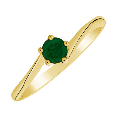 Ring with Emerald Bonbon