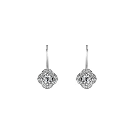 Diamond earrings Sparkling Petals