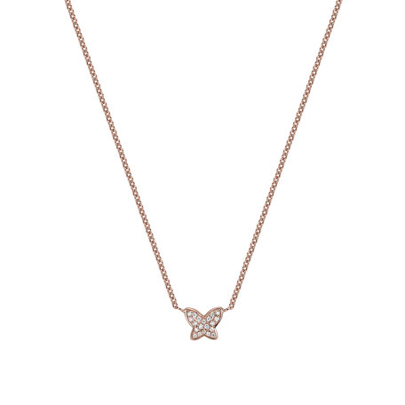 Diamond necklace Magic Butterfly