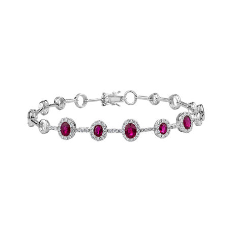 Diamond bracelet with Ruby Jacqueline