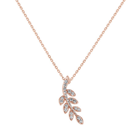 Diamond pendant Leaf Wonder