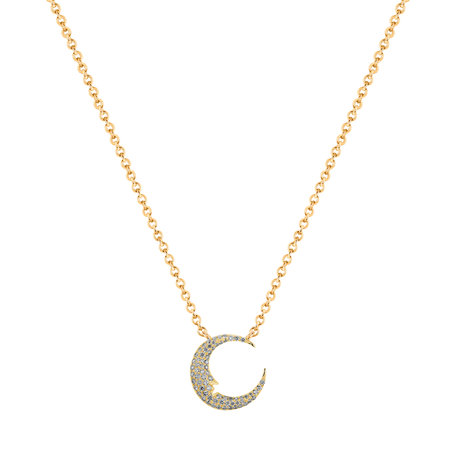 Diamond necklace Solarian Moon