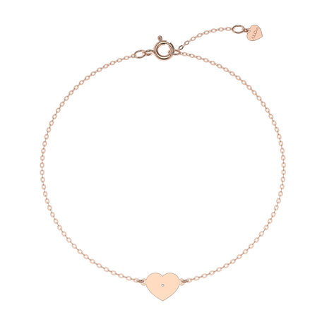 Diamond bracelet Glittering Heart