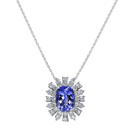 Diamond necklace with Tanzanite Seraph Glory