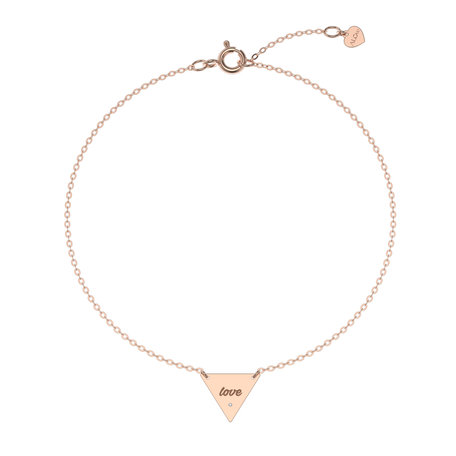 Diamond bracelet Triangle Love