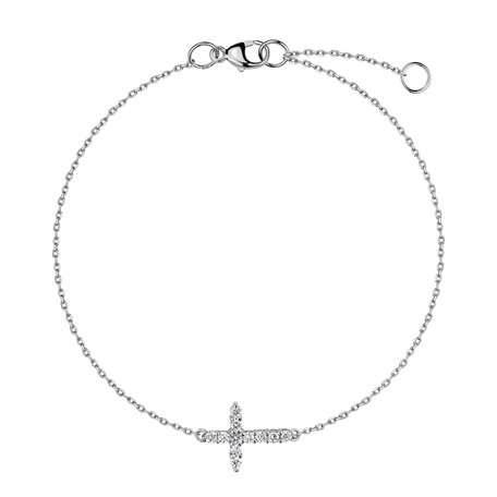 Diamond bracelet Glittering Cross