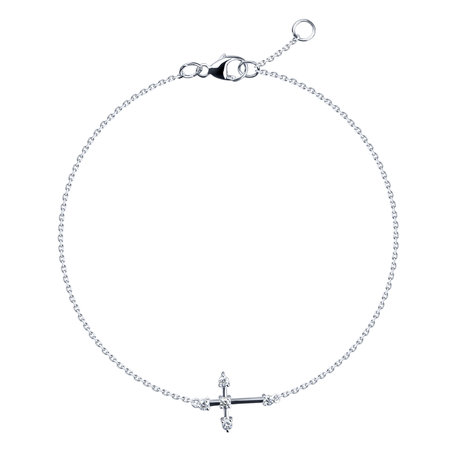 Diamond bracelet Shiny Cross