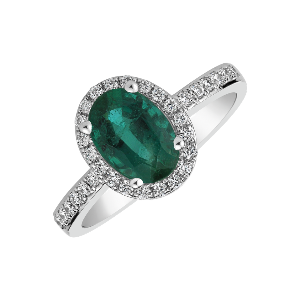 Diamond ring with Emerald Princess Desperation