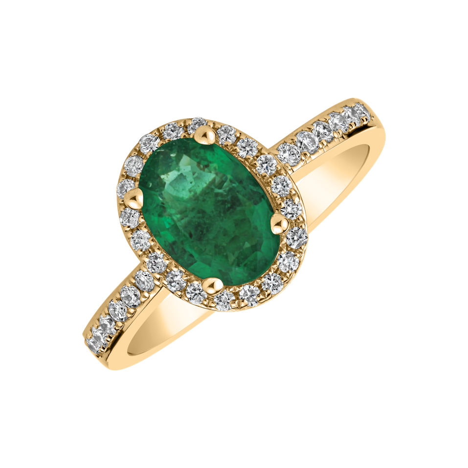 Diamond ring with Emerald Princess Desperation