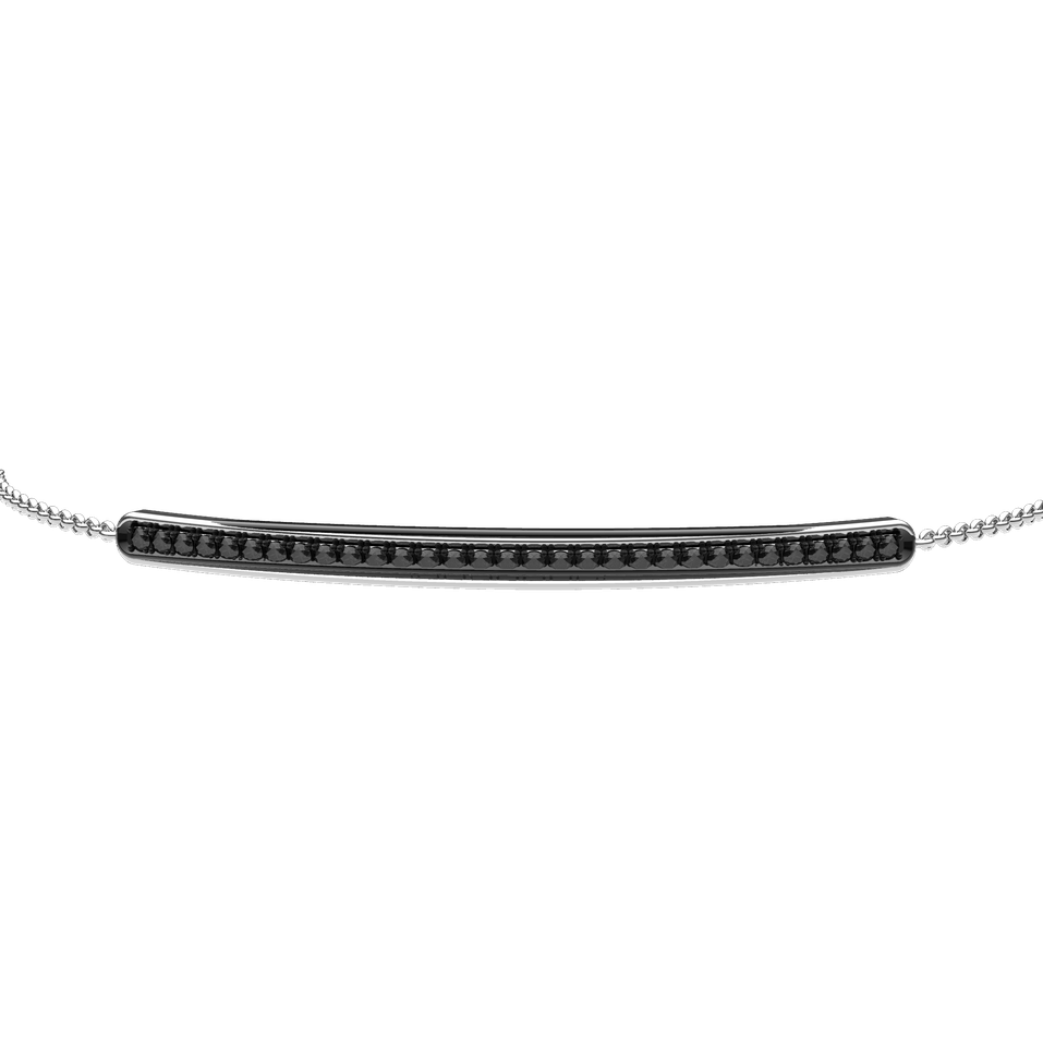 Bracelet with black diamonds Line