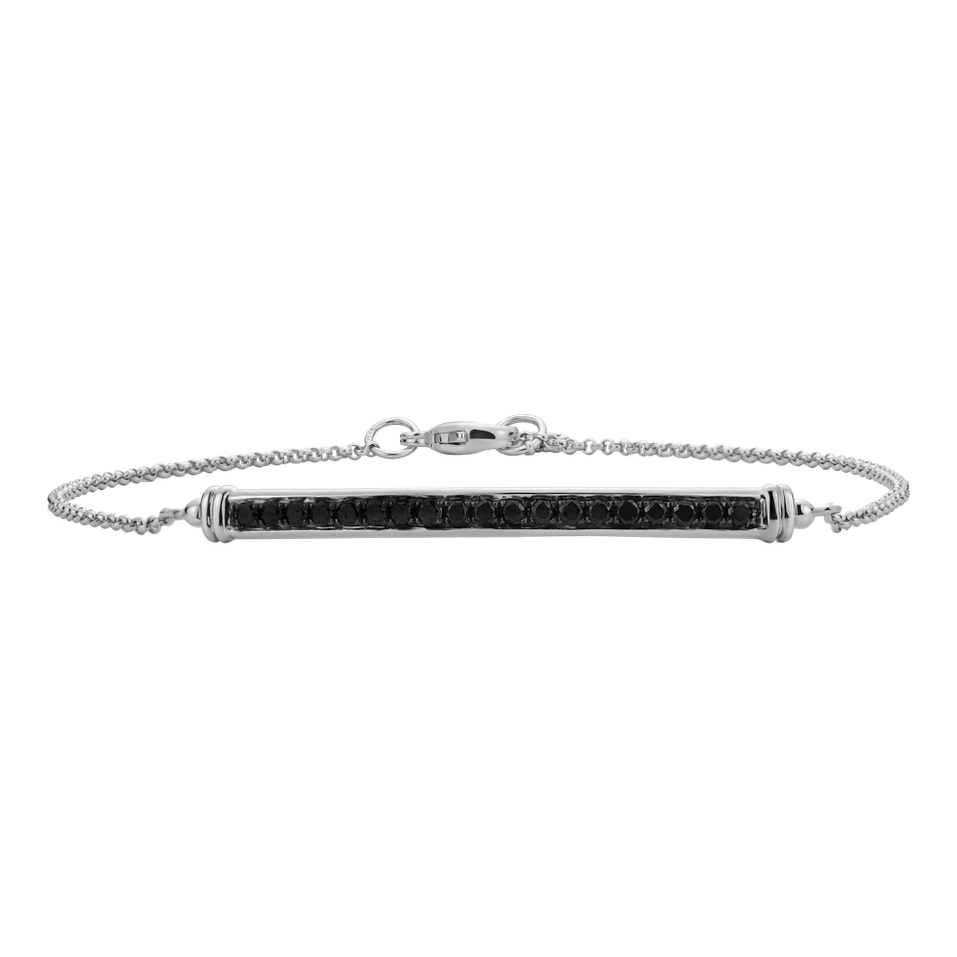 Bracelet with black diamonds Line