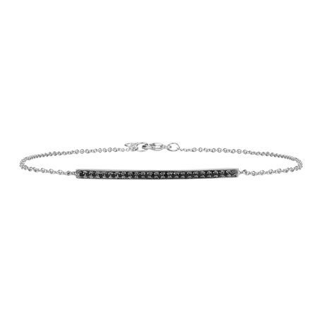 Bracelet with black diamonds Line