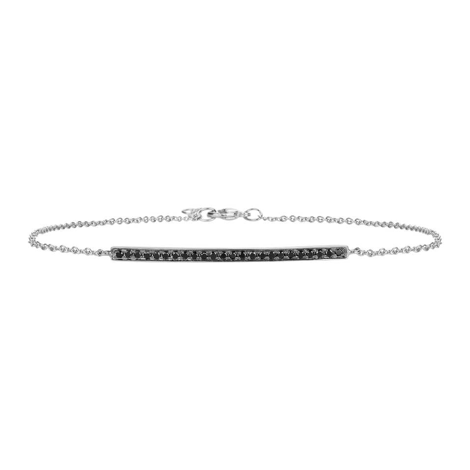 Bracelet with black diamonds Line