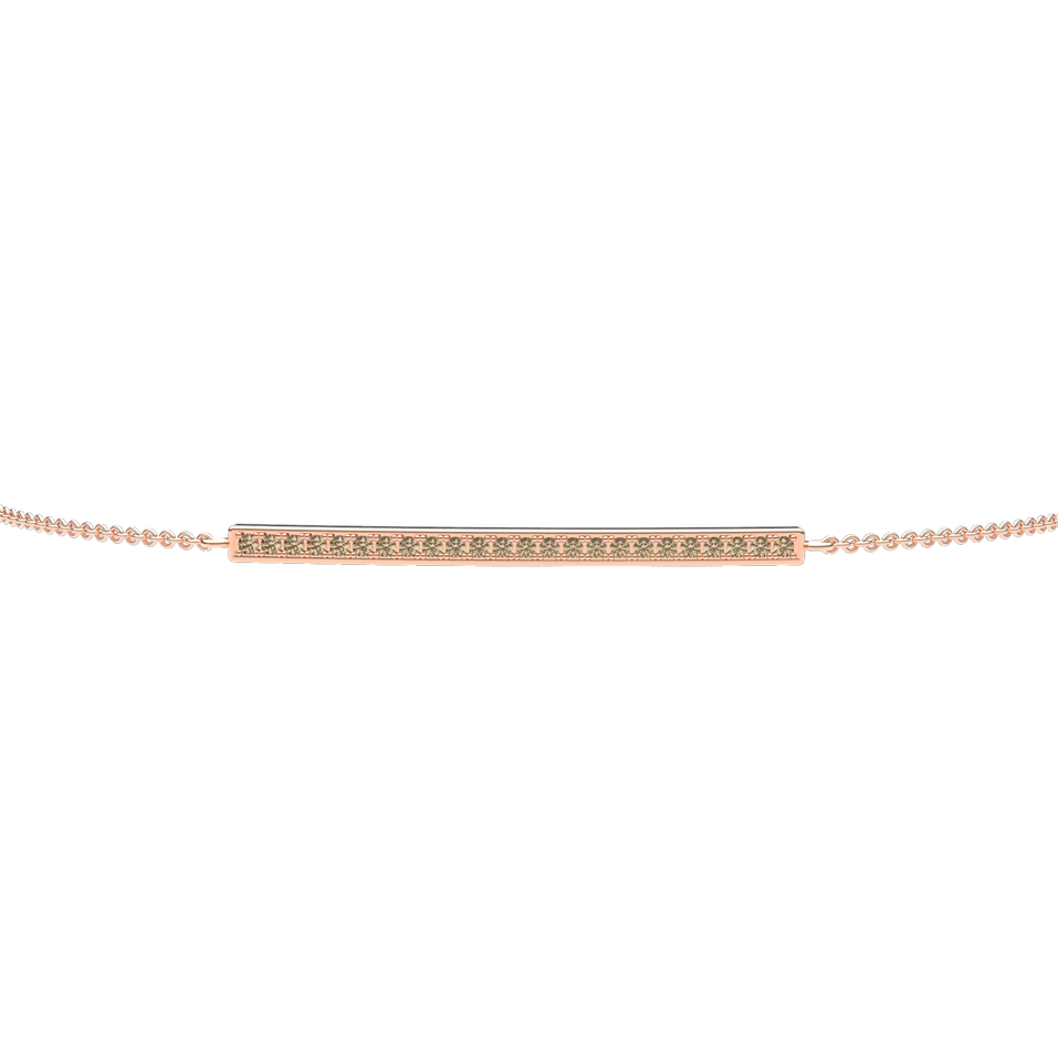 Bracelet with brown diamonds Line