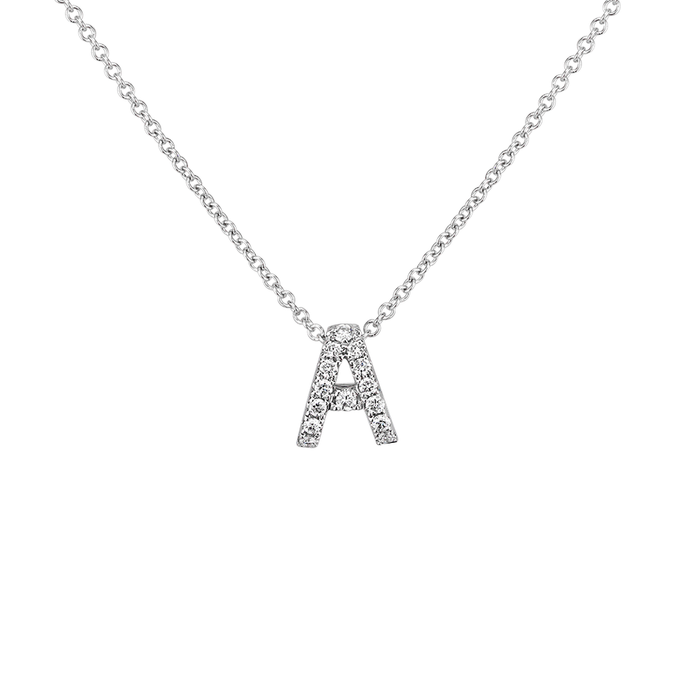 Diamond necklace Diamond Letter