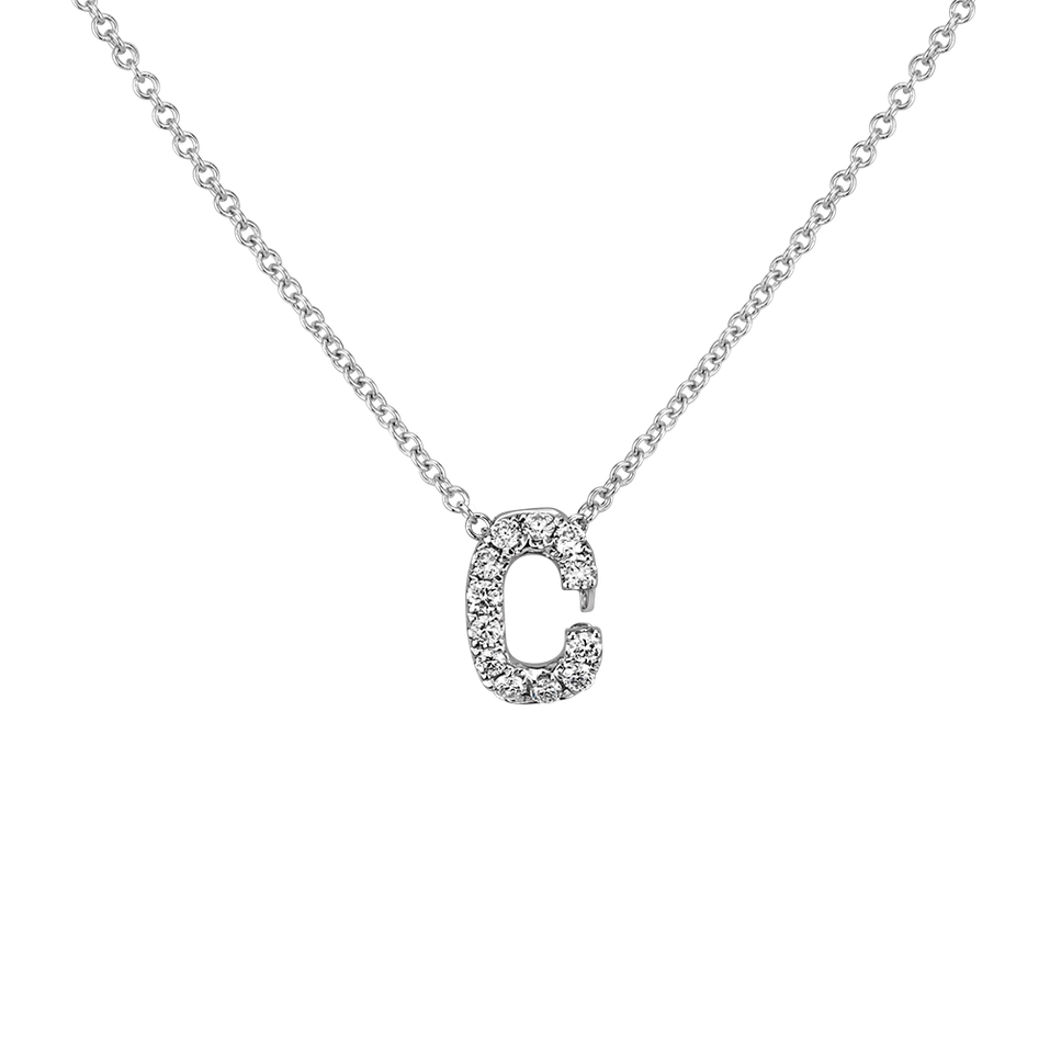 Diamond necklace Diamond Letter