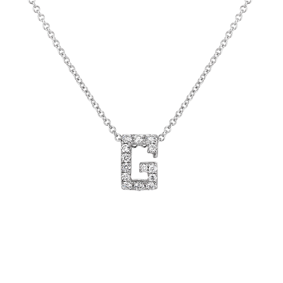 Diamond necklace Diamond Letter