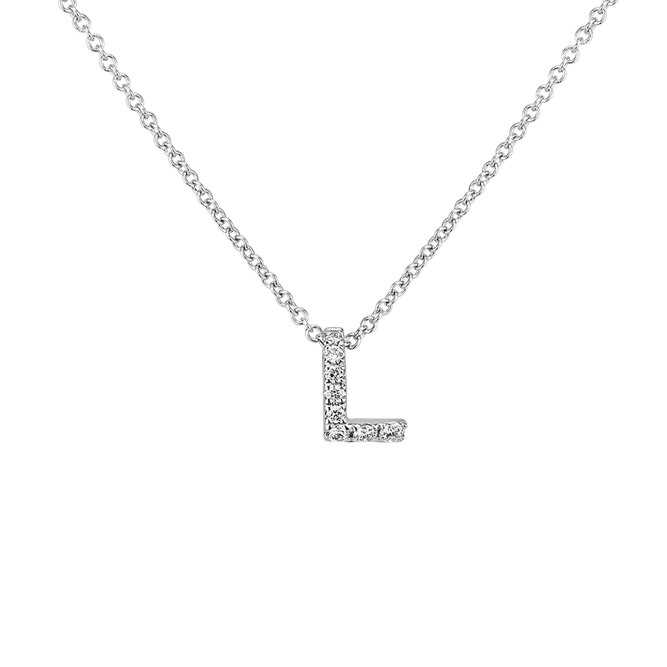 Diamond necklace Diamond Letter