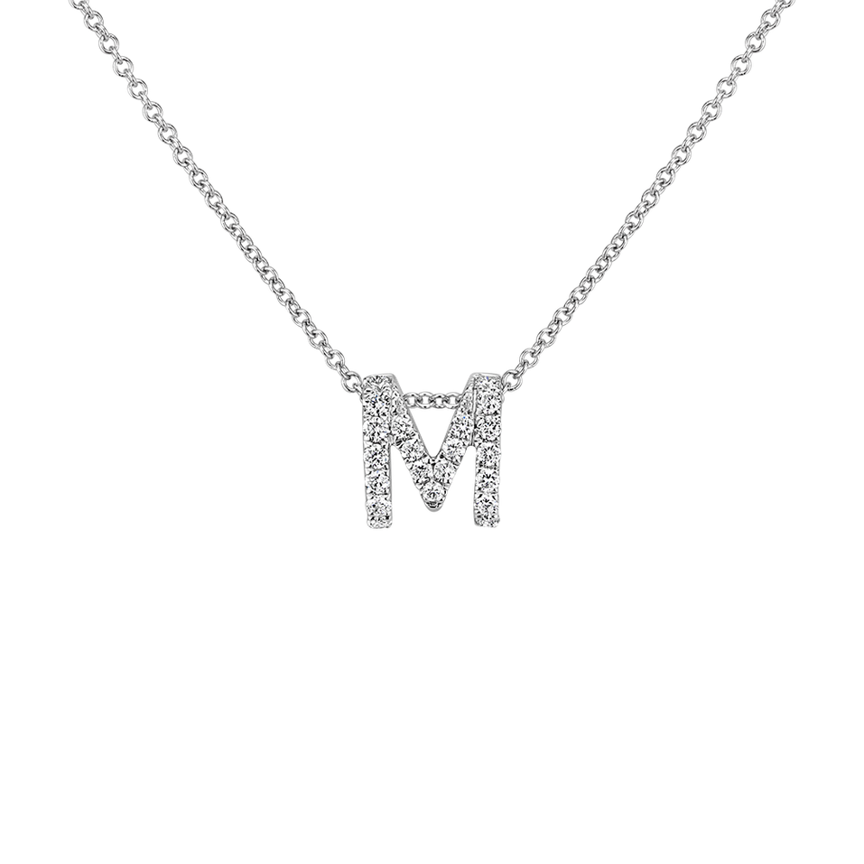 Diamond necklace Diamond Letter