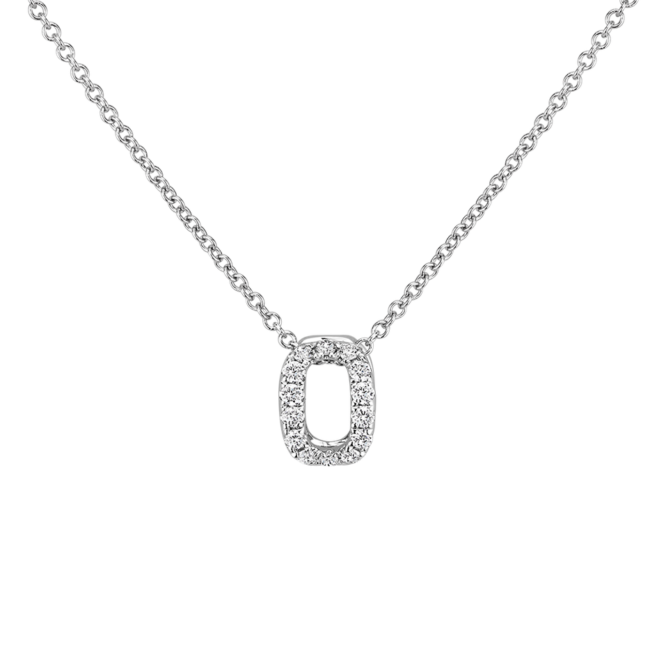 Diamond necklace Diamond Letter