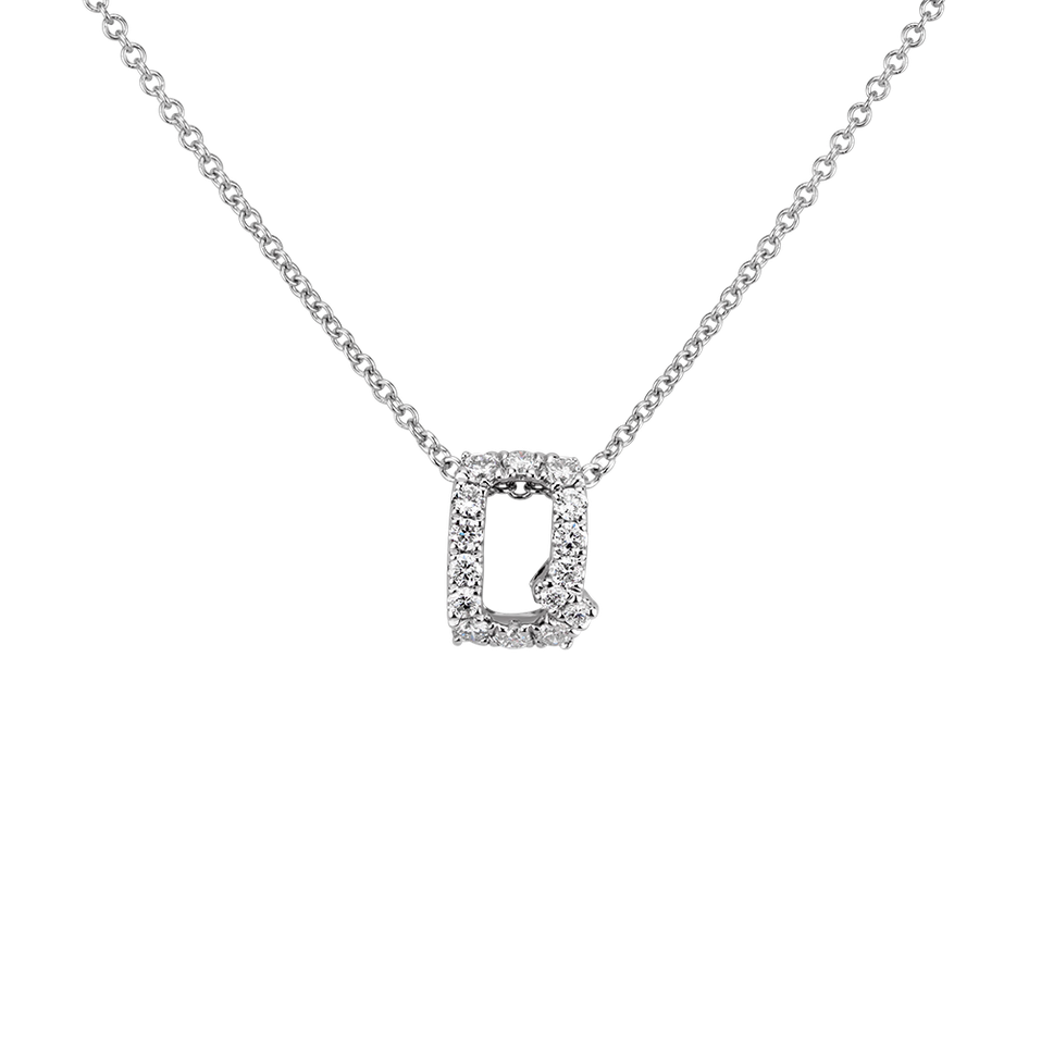 Diamond necklace Diamond Letter