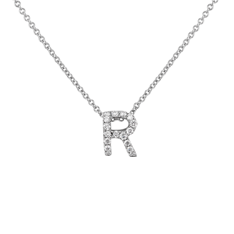 Diamond necklace Diamond Letter