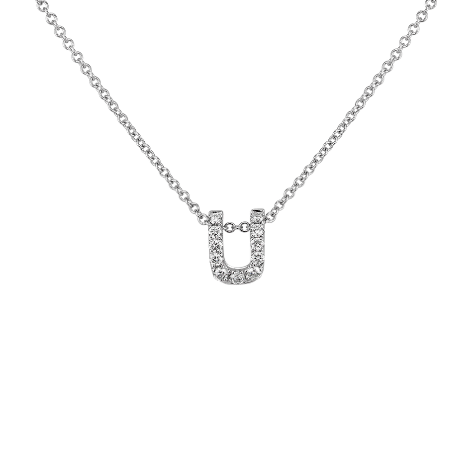 Diamond necklace Diamond Letter