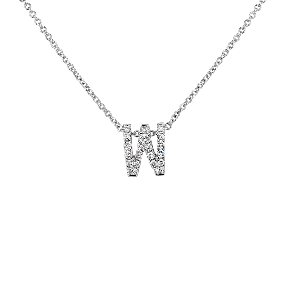 Diamond necklace Diamond Letter