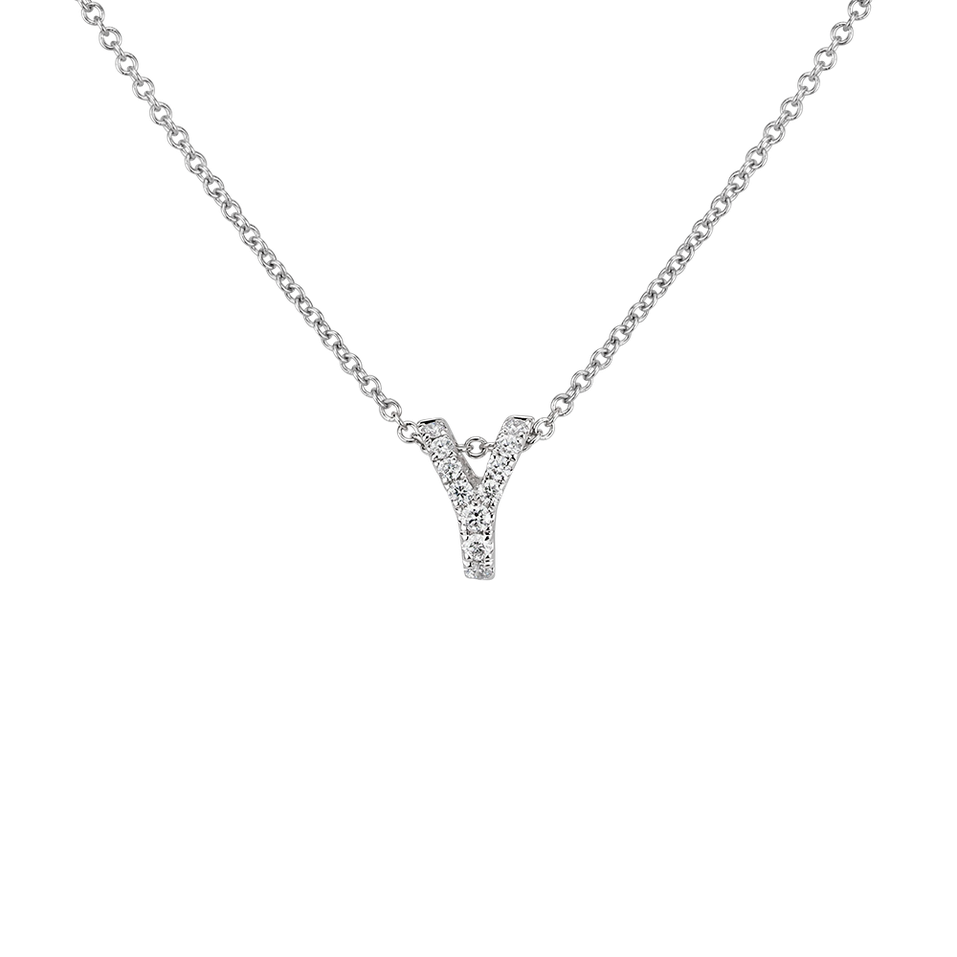 Diamond necklace Diamond Letter