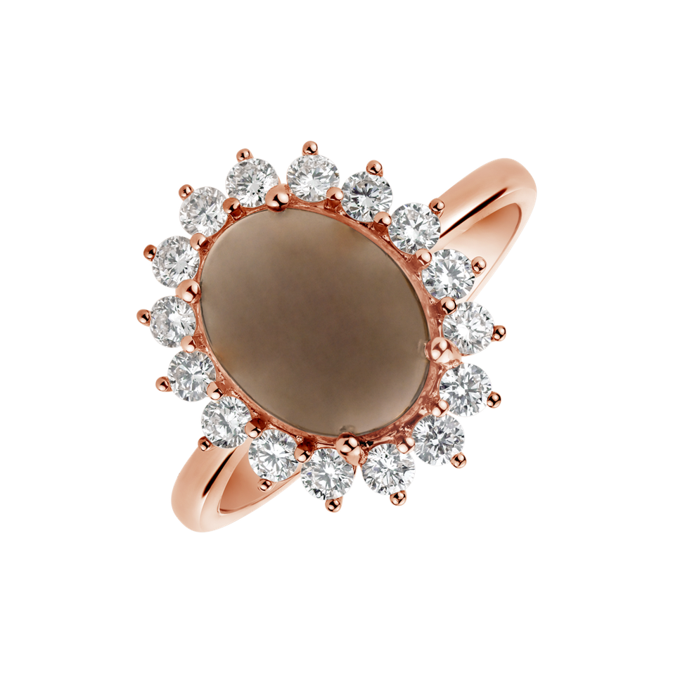 Diamond ring with Quartz Diamond Euphoria