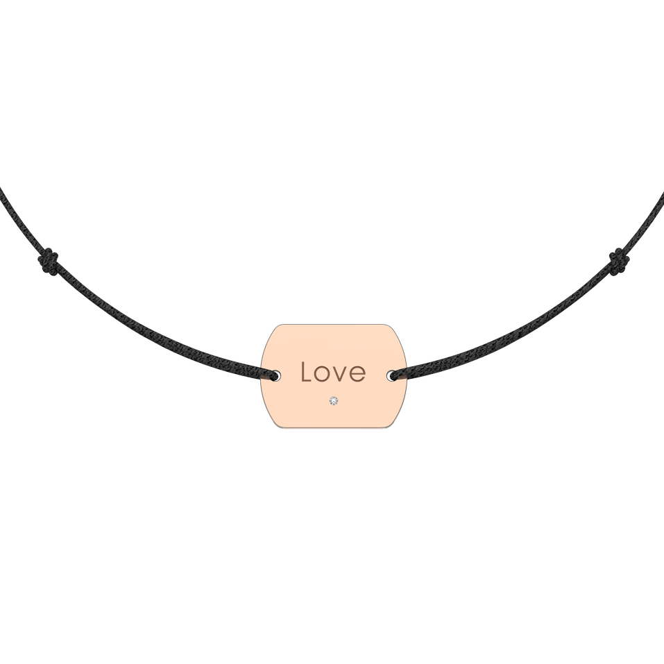 Diamond bracelet Love Stamp