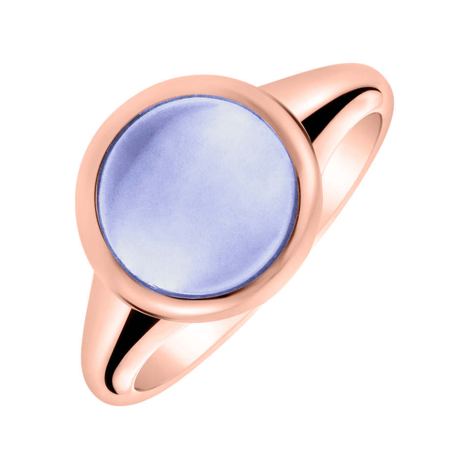 Ring with Blue Chalcedony Bonbon