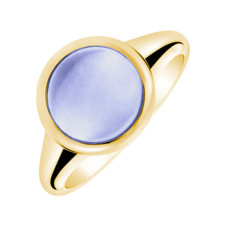 Ring with Blue Chalcedony Bonbon