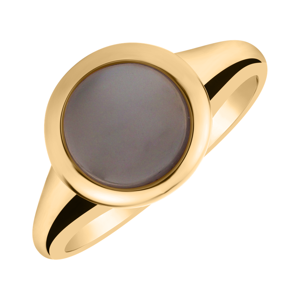 Ring with Moonstone Gray Bonbon