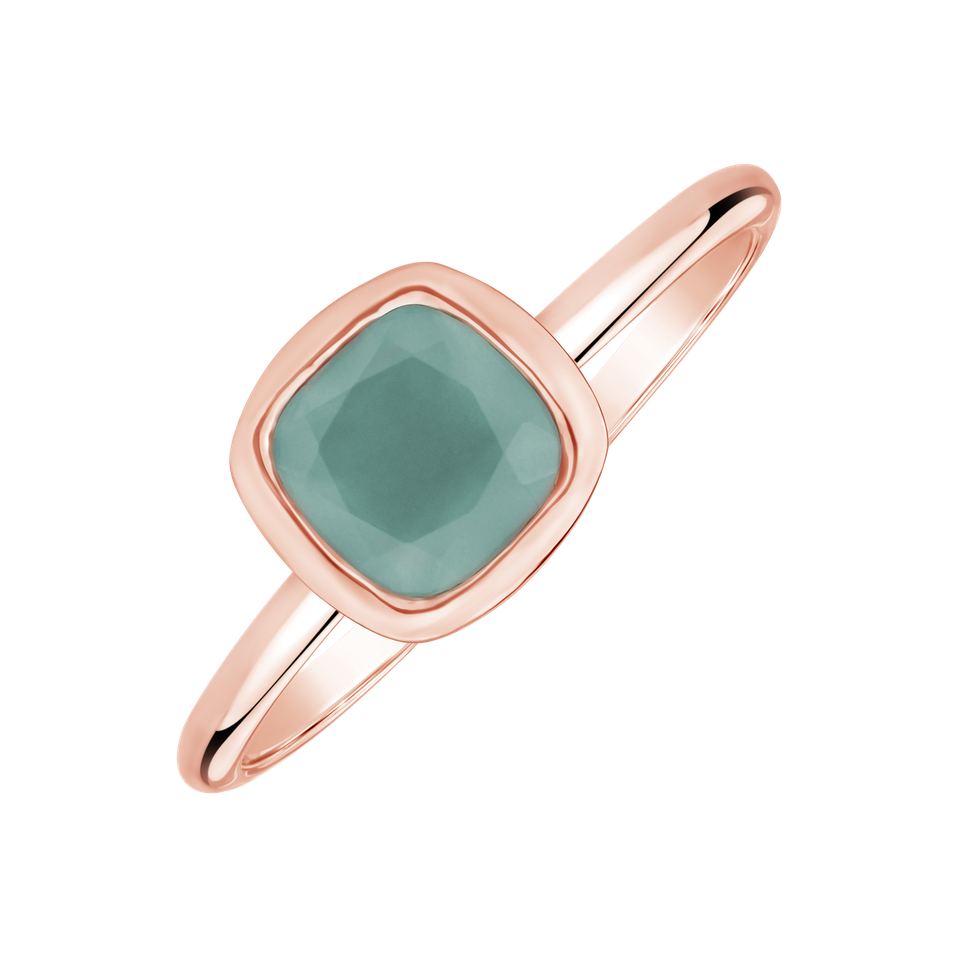 Ring with Blue Chalcedony Bonbon