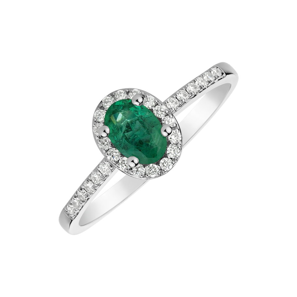 Diamond ring with Emerald Princess Desperation